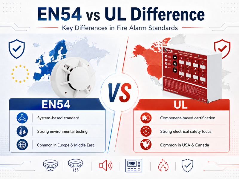 EN54 vs UL Difference for Fire Alarm Systems